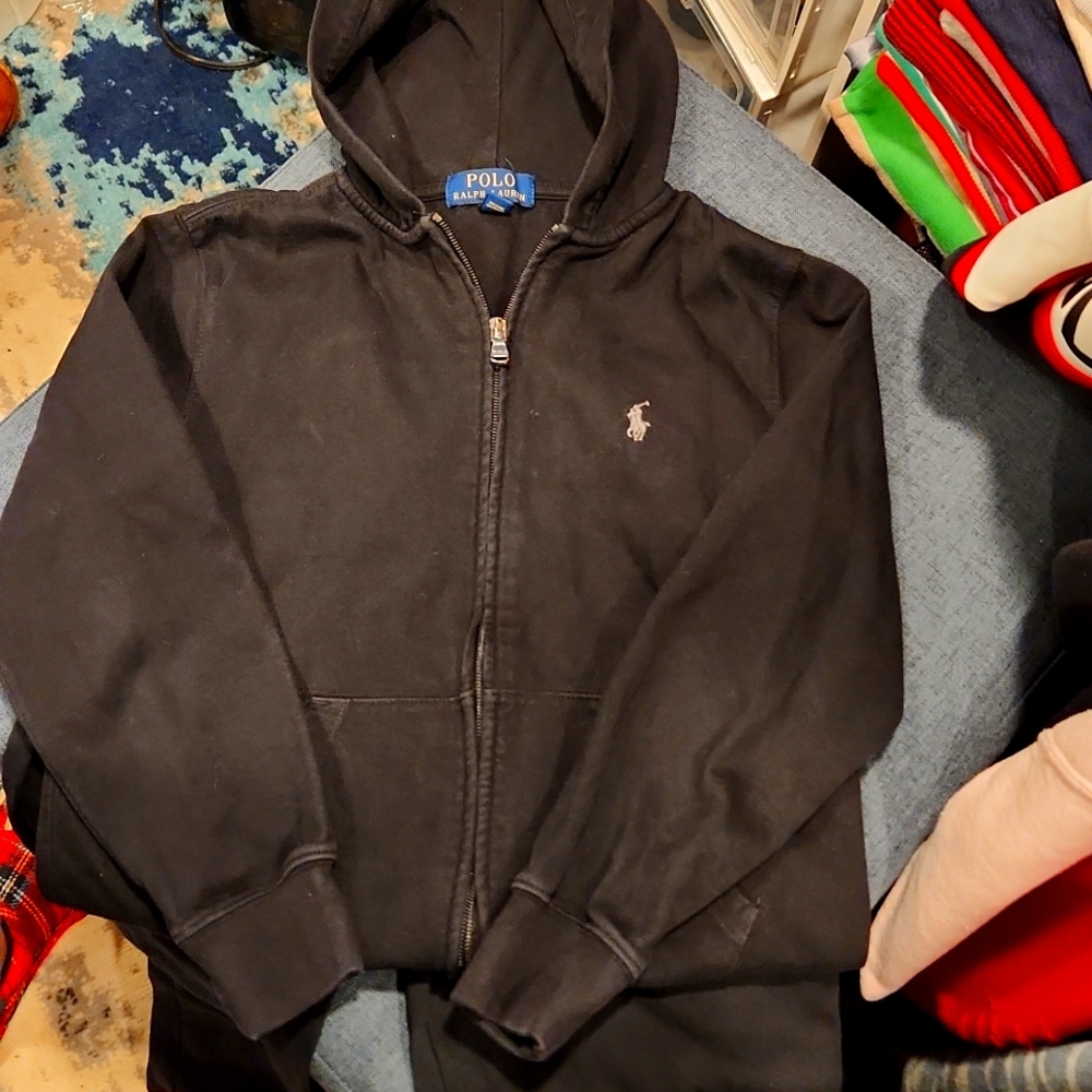 Boys Polo Sweatsuit black
